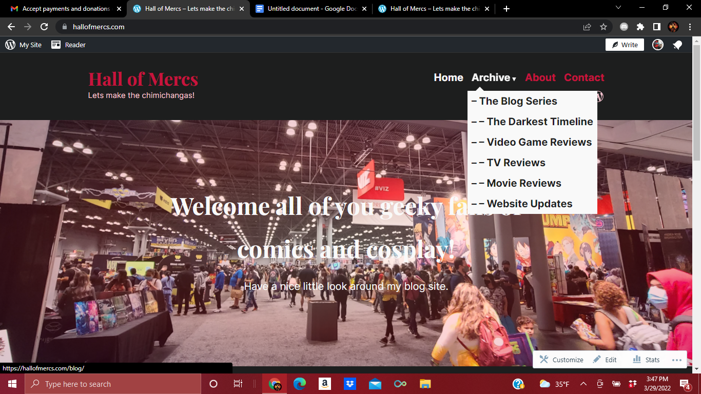 Blog 31: Website Upgrade! – Hall of Mercs